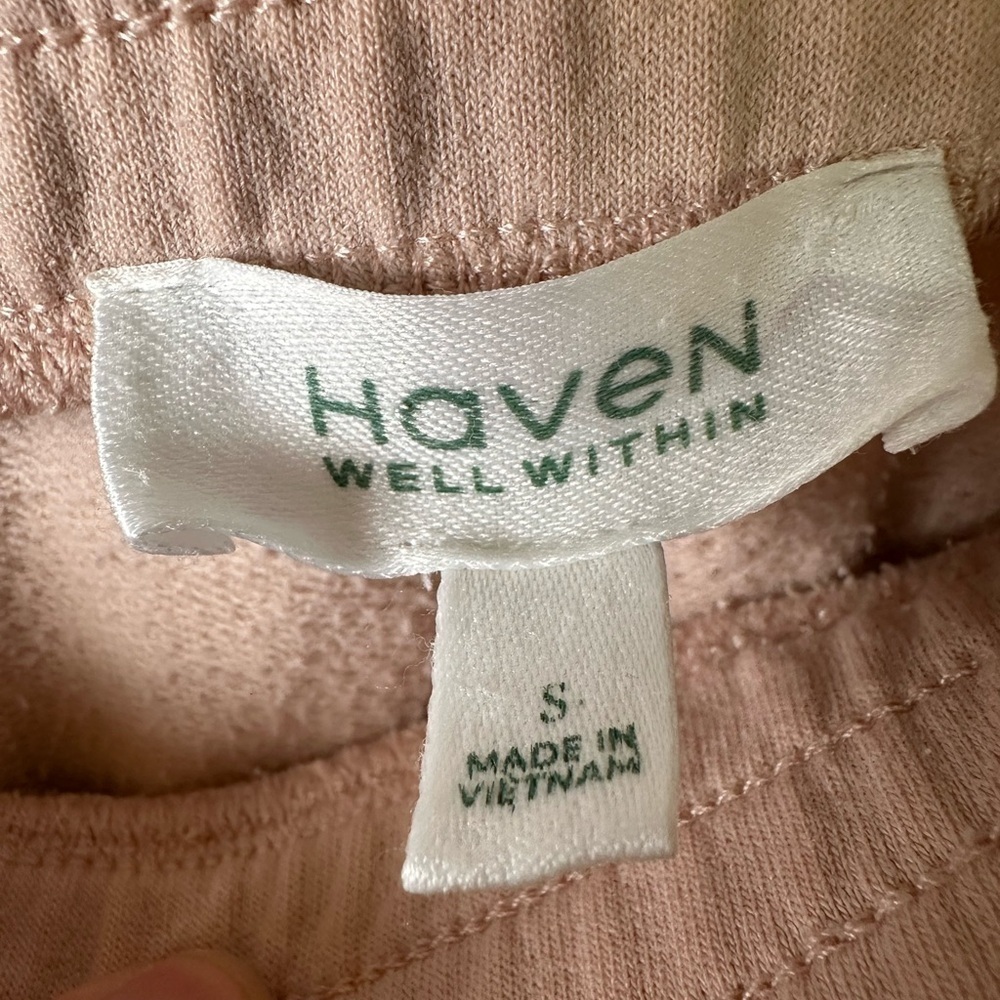 Haven Well Within Pants Womens Small Joggers Sweat Pants Pockets Demure Stretch - Picture 5 of 9